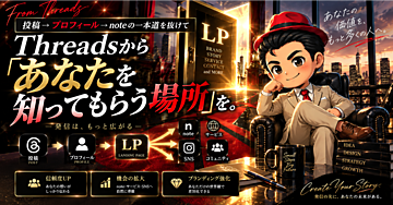 投稿→プロフィール→noteの一本道を抜けて、LPという多方向の入口を作った話