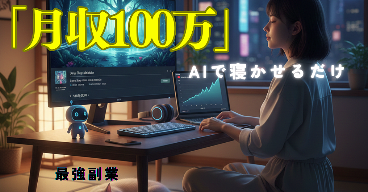 【月収100万】AIで「寝かせるだけ」の副業が最強すぎる。100人を導いた瞑想YouTubeの始め方