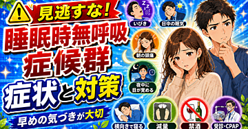 睡眠時無呼吸症候群（SAS） 放置はキケン！その症状と対策