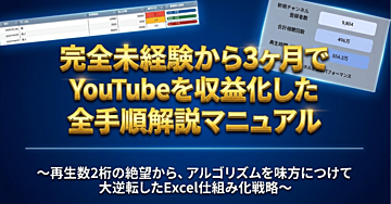 スプレッドシート1枚で、YouTubeを収益化した話。【全手順解説パワポ付き】