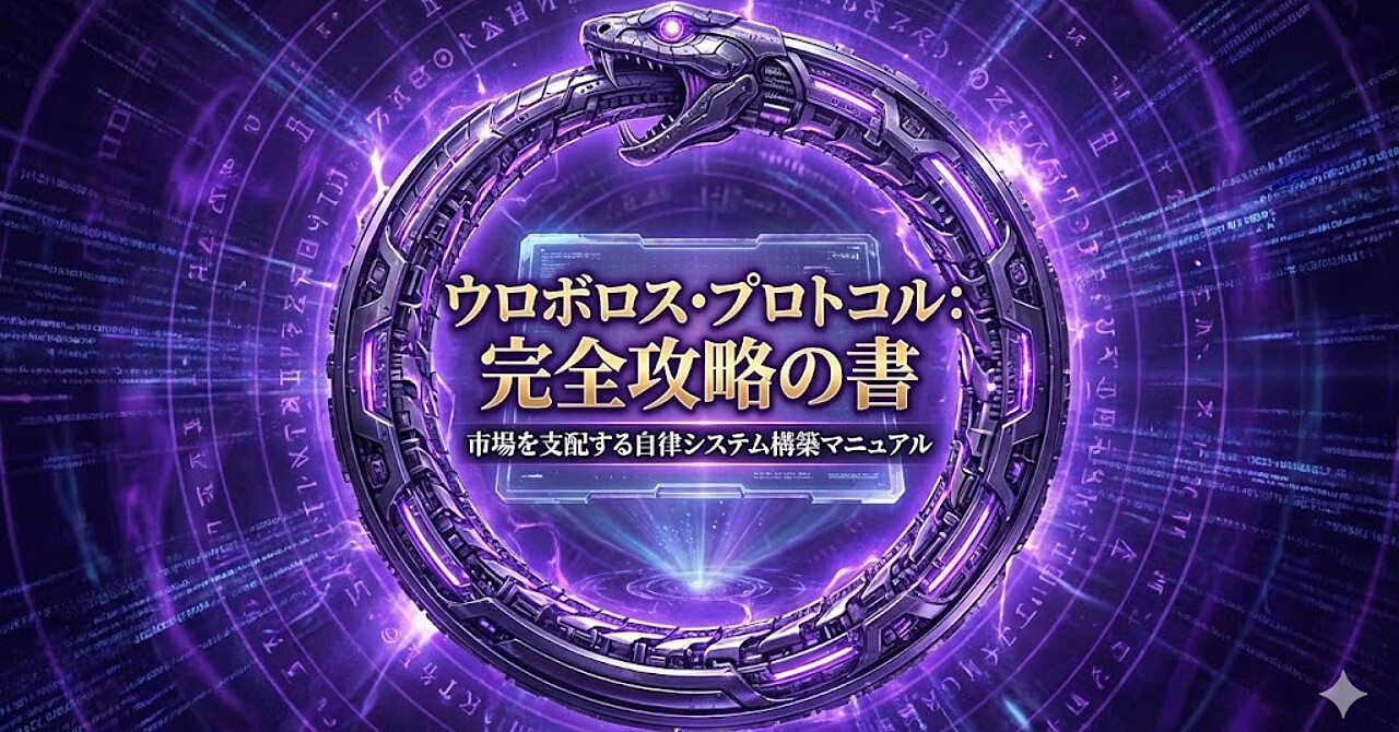 【ウロボロス・プロトコル初期装備】AIツールに振り回される側から、AIを「使いこなす」立場へ回る自律システム構築マニュアル