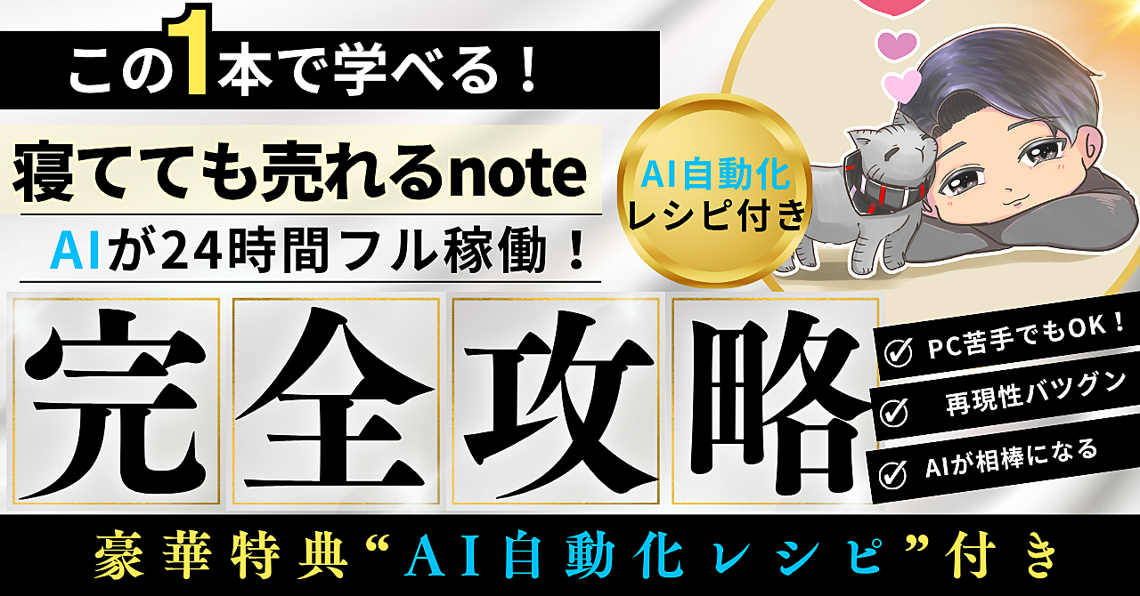 【34大特典付】 ゆう先生のBrain寝てても売れる！逆算AI×note 自動収益化 完全マスター講座評判口コミ感想レビュー