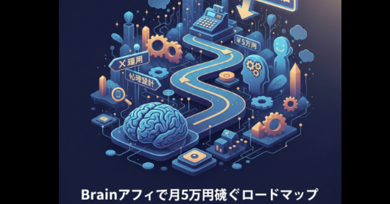Brainアフィで月5万円稼ぐロードマップ 完全版