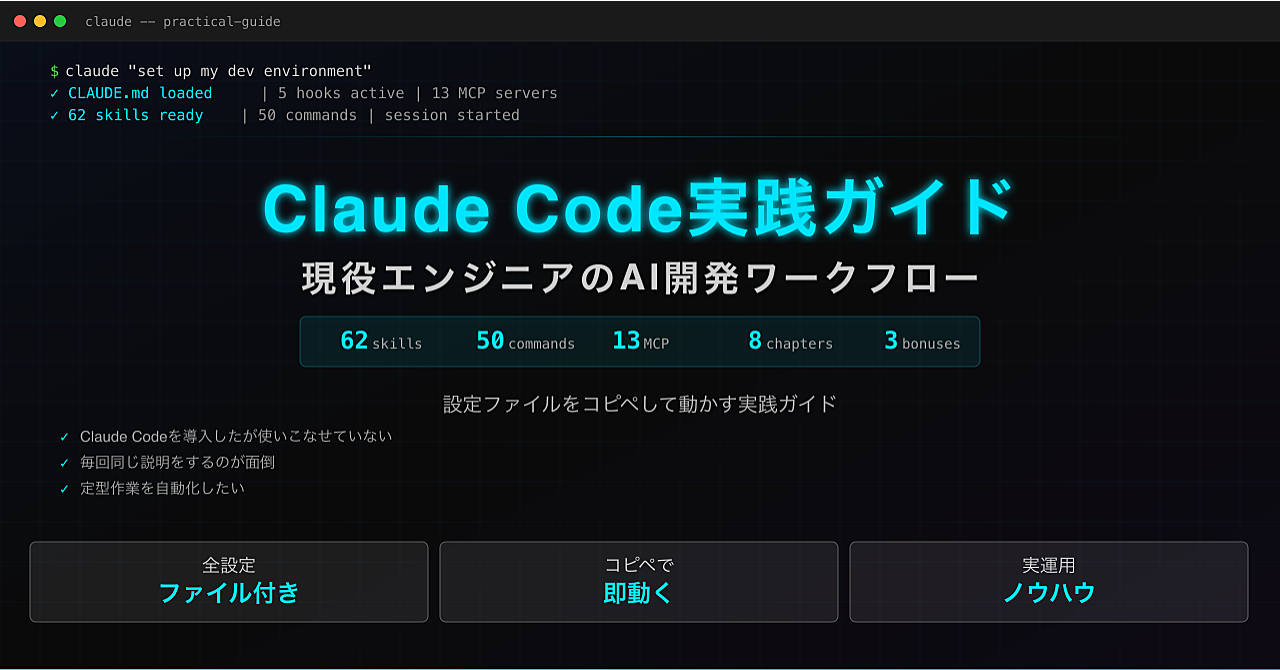 Claude Code実践ガイド - 現役エンジニアのAI開発ワークフロー