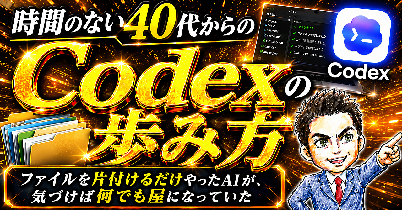 40代からでも大丈夫｜Codexの歩み方