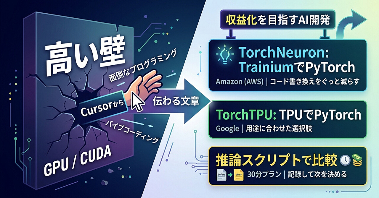 TorchNeuronで始める脱NVIDIA入門:PyTorchのコードを書き換えずに別チップで動かすワンポイントのアイキャッチ画像