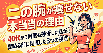 二の腕が痩せない本当の理由｜40代から何度も挫折した私が、諦める前に見直した3つの視点