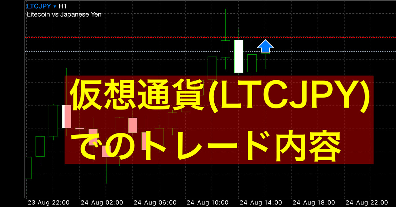 FXは計算力で攻略できる！8月24日 仮想通貨トレード内容