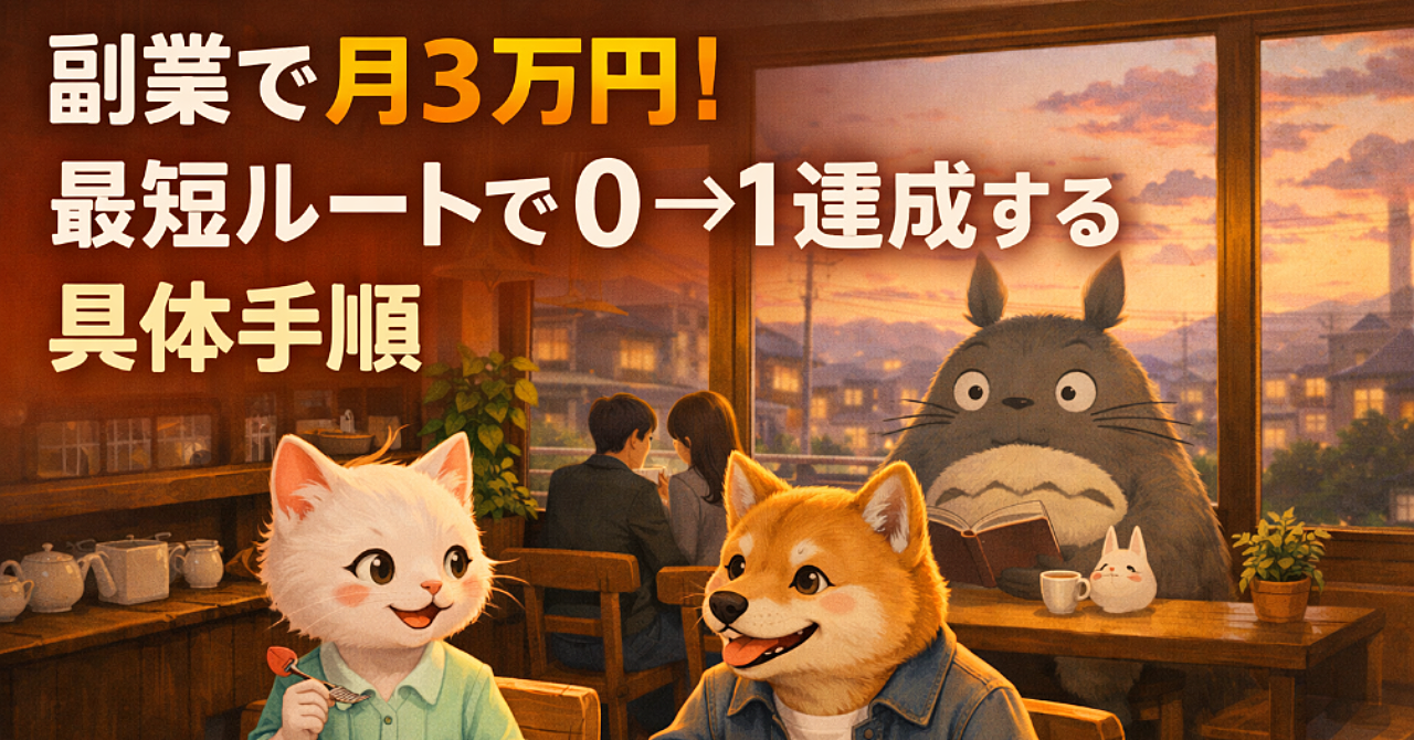 2026年副業おすすめ3選：伸びる人だけがやってる「1ジャンル集中」で月5万を作る