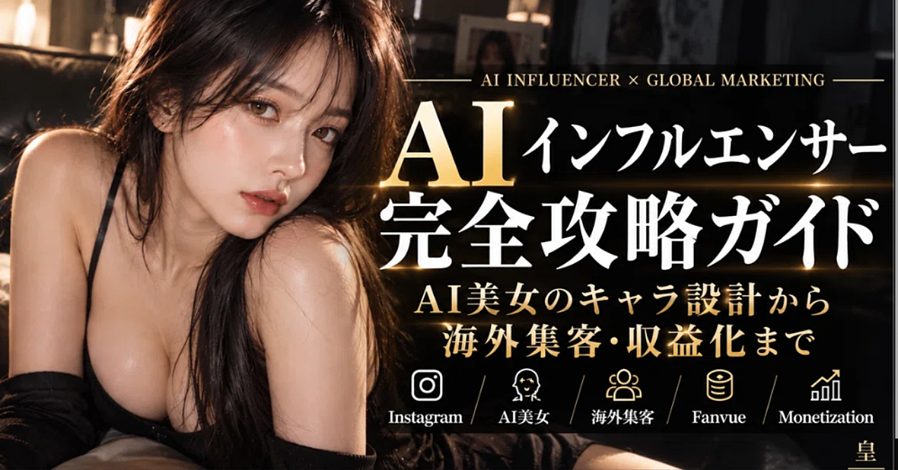 AIインフルエンサー完全攻略ガイドのアイキャッチ画像