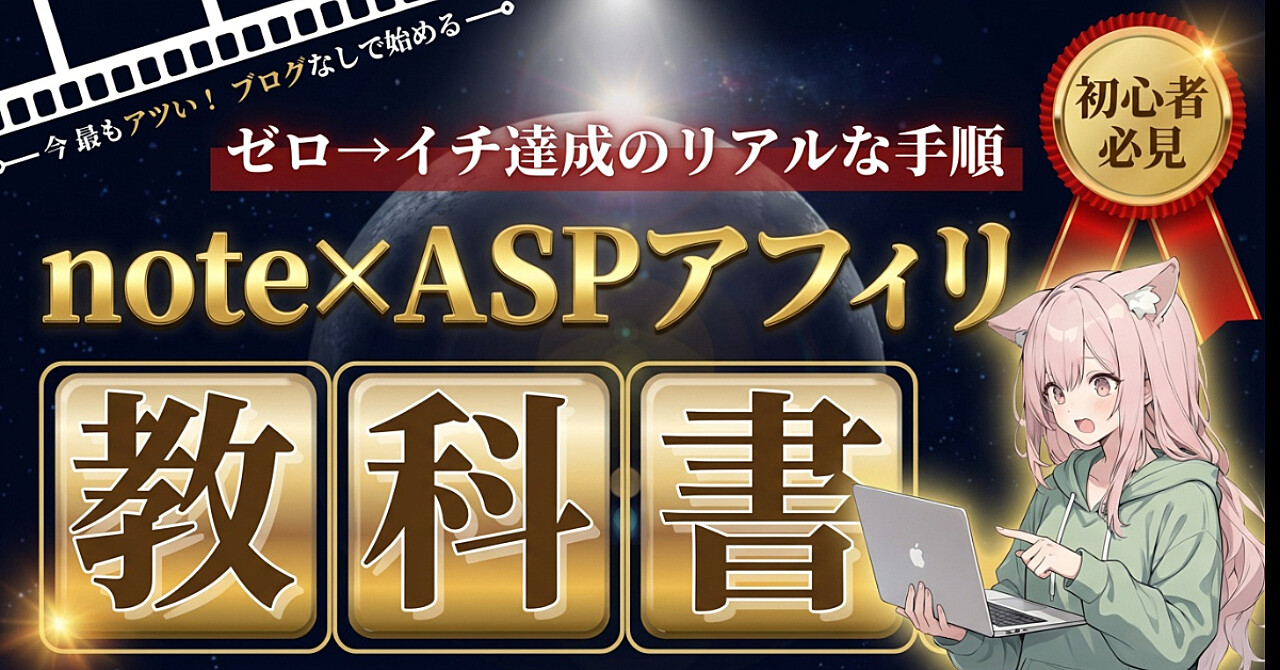note×ASPアフィリエイト超入門｜ゼロからはじめるマネタイズの教科書