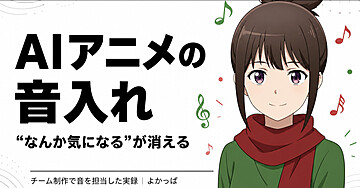 AIアニメの音入れ｜”なんか気になる”が消える