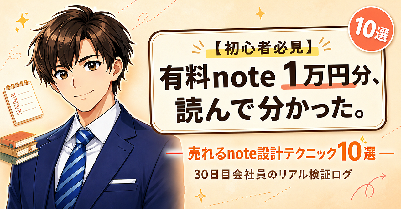 【Brainにも応用可能】初心者でも売れるnote設計テクニック10選｜有料note 1万円分の答え合わせ