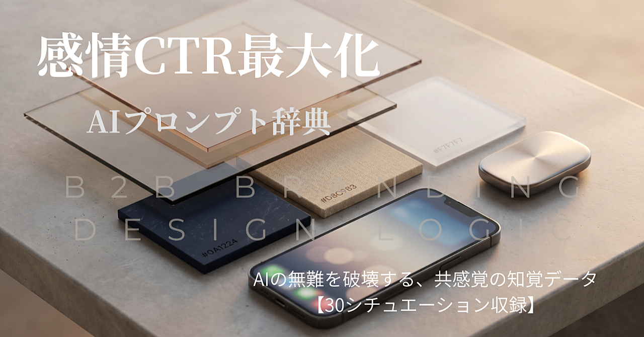 感情CTR最大化 AIプロンプト辞典── 共感覚フィルター「澪」×データマーケター「九鬼」が解剖する、AIが出せない「刺さる配色」の全技法 ──