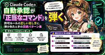 Claude Codeの自動承認が「正当なコマンド」を弾く ― 許可ルールの正しい足し方と、弾かれたときの回避パターン集