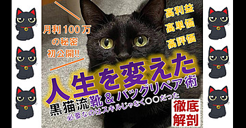 もう終わらせませんか？低利益率・低単価な転売を。【資金なし・知識なし・経験なし】"黒猫流"靴＆バッグリペア術大公開♪
