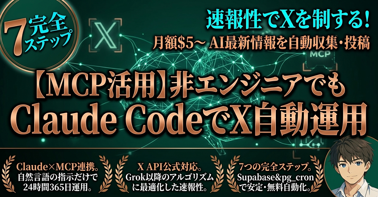 Claude CodeでXのAI最新情報アカウントを自動運用する方法【速報性で差