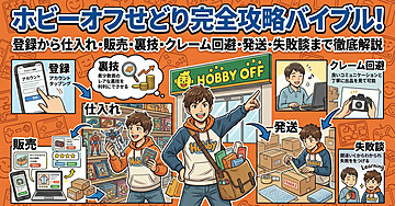 ホビーオフ (HOBBY OFF)せどり完全攻略バイブル！登録から仕入れ・販売・裏技・クレーム回避・発送・失敗談まで徹底解説