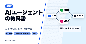 AIエージェントの教科書 ―― 素のAPIからClaude Agent SDK・MCPまで、全部の作り方を一冊で