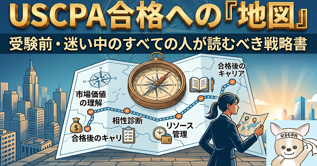 【100名超の相談でわかった】予備校が言わない、USCPA合格者だけが知っている本当の学習＆キャリア戦略書。
