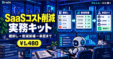 SaaSコスト削減 実務キット｜棚卸し→削減候補→承認まで