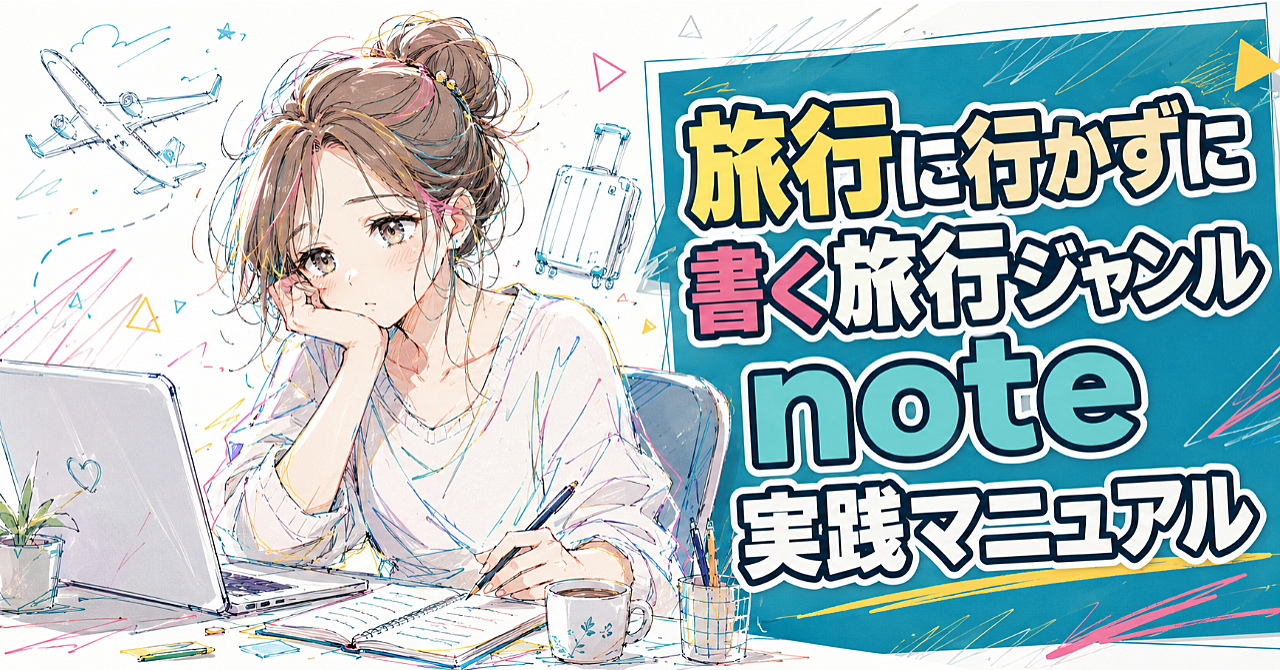 旅行に行かなくても、写真がなくても稼げる旅行ジャンルnote攻略法