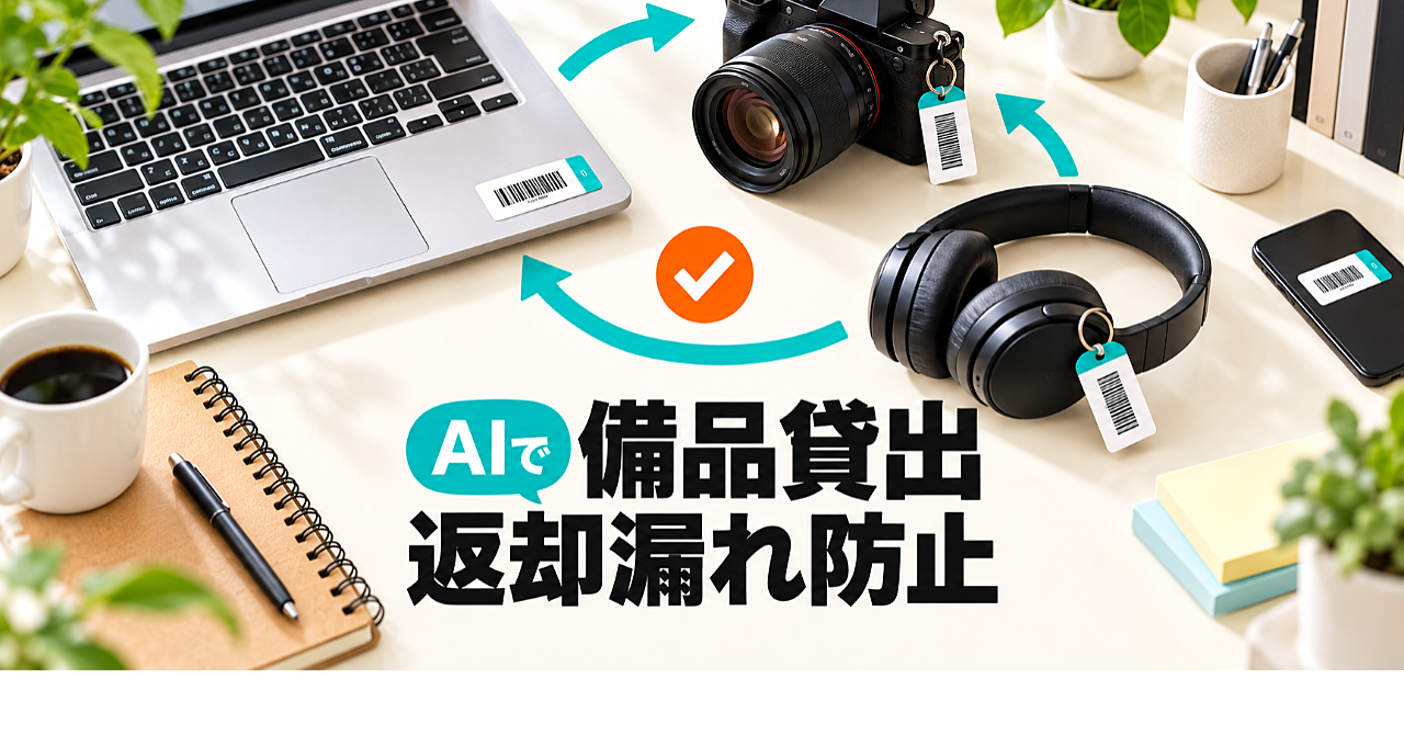 【AIで備品貸出の返却漏れを防ぐ】貸出・延長・故障を一件ずつ追う小さな会社の台帳のアイキャッチ画像