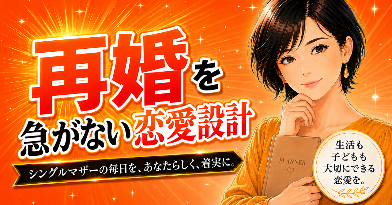 再婚を急がない恋愛設計