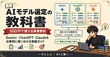 AIモデル選定の教科書｜Gemini・ChatGPT・Claudeを「仕事別」に使い分ける実践ガイド