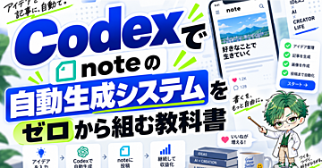 【Codex×note】note有料記事の自動生成システムをゼロから組む教科書
