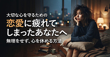 恋愛で心が疲れたとき、心理学から見る心を休める方法