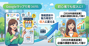 【2026年最新副業】GoogleMapで見つけた店舗の「もったいない」を収入に変える方法を初心者向けに解説