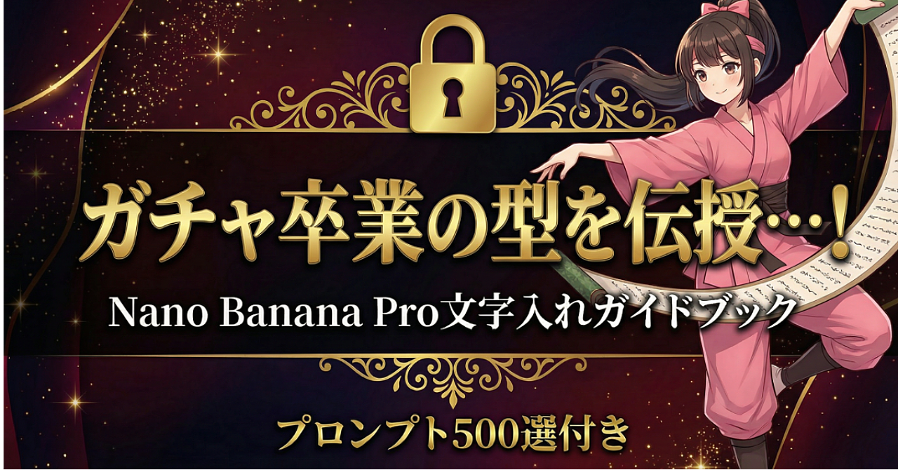 Nano Banana Pro 文字入れガイドブック/コピペで使える全10カテゴリ・500パターンの完成テンプレートプロンプト付き